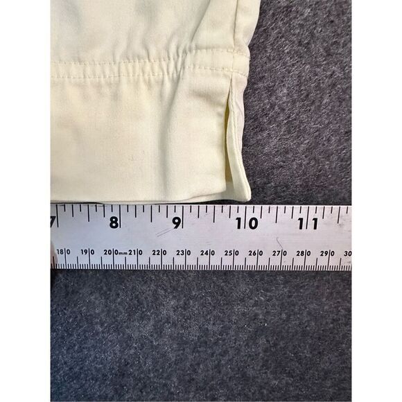 Tommy Bahama Wide Leg Cropped Pants Womens 14 Yellow Stretch Classic Cottagecore - Picture 11 of 11
